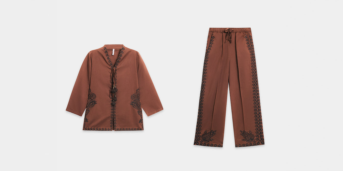 EMBROIDERED SUIT (E0642/119/317)