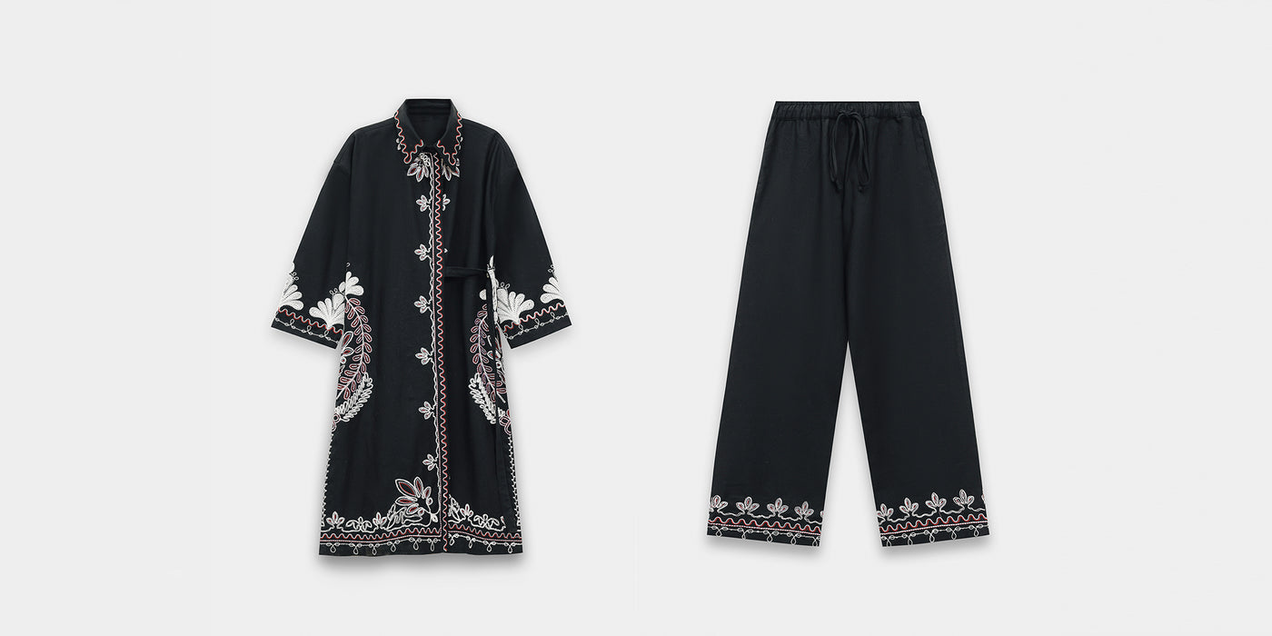 EMBROIDERED SUIT (E0647/119/902)