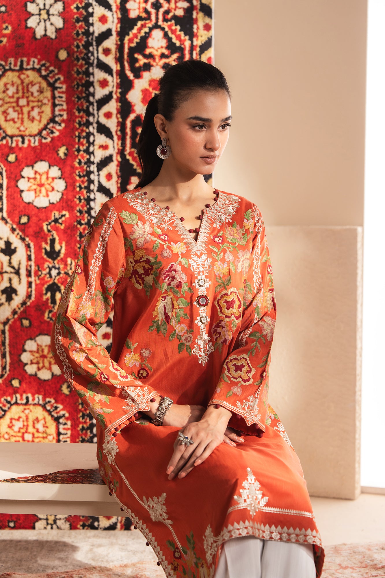 EMBROIDERED SUIT (E4048/103/213)