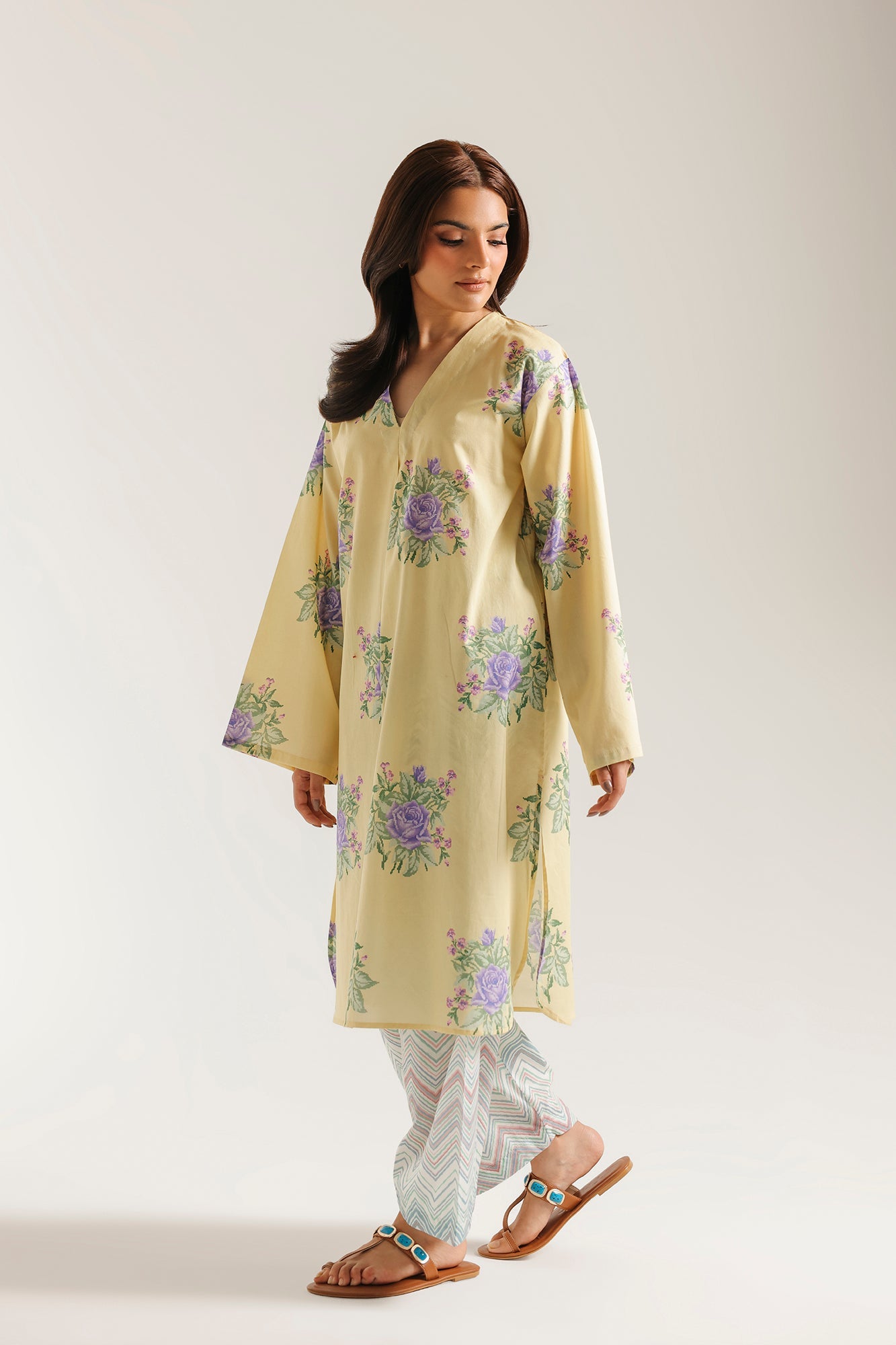 PRINTED SUIT (E8291/102/110)